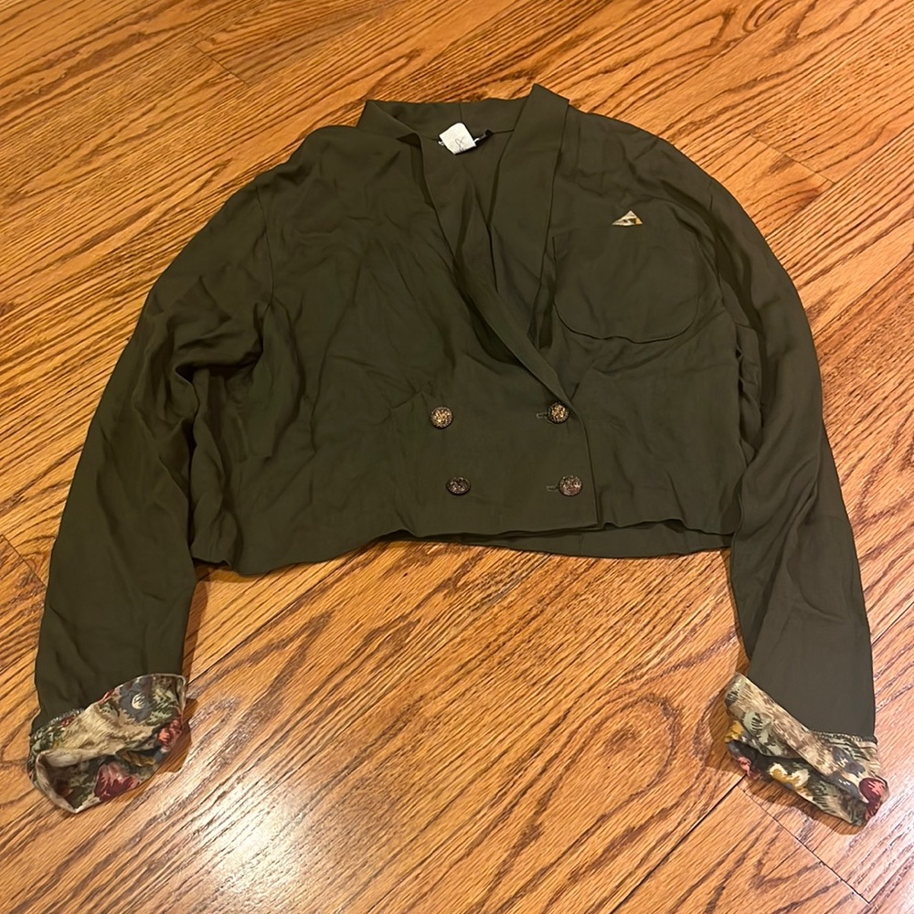 Heather Lane Woman’s Army Green Coat Size M